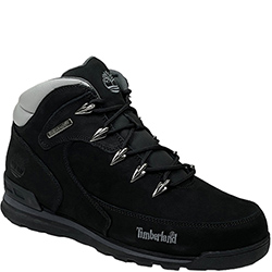 Timberland Euro Sprint Black White с мехом